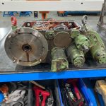 Reparación de caja de embragues mandrinadora SKODA